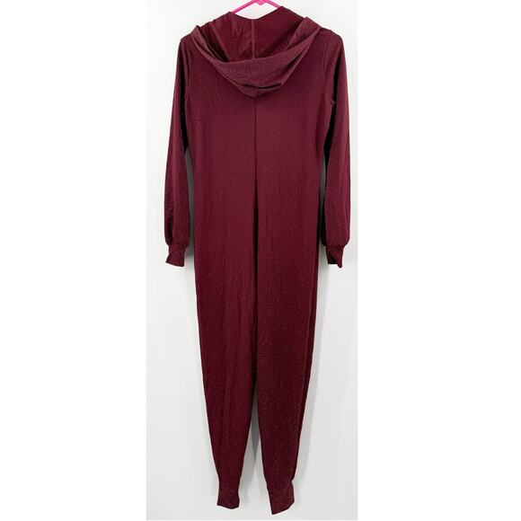 Savage X Fenty Jumpsuit SZ Small Sleep & Shine Hooded Sparkle Loungewear Onesie - Picture 6 of 16